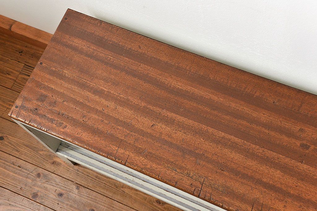 アンティークペイント　ラフジュ工房オリジナルテレビボード(TVボード・ローボード、テレビ台)