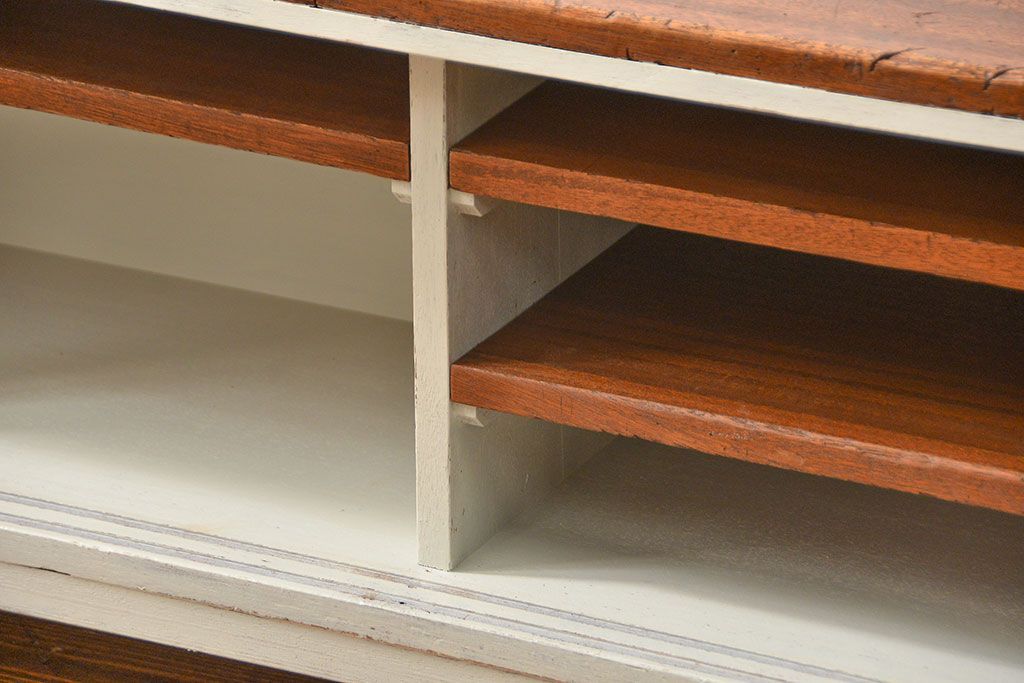 アンティークペイント　ラフジュ工房オリジナルテレビボード(TVボード・ローボード、テレビ台)