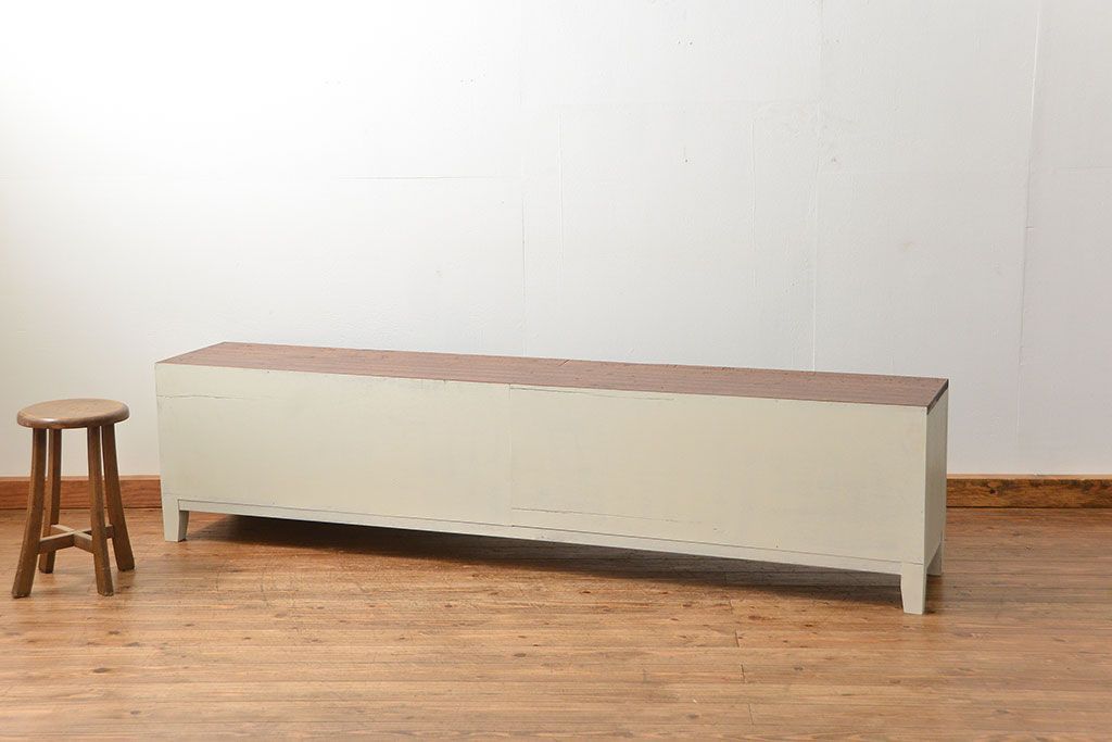 アンティークペイント　ラフジュ工房オリジナルテレビボード(TVボード・ローボード、テレビ台)