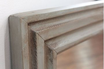 アンティーク雑貨　ラフジュ工房オリジナル　アンティークペイントウォールミラー(2)(鏡、姿見)