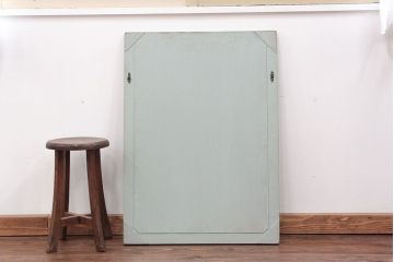 アンティーク雑貨　ラフジュ工房オリジナル　アンティークペイントウォールミラー(2)(鏡、姿見)