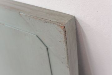 アンティーク雑貨　ラフジュ工房オリジナル　アンティークペイントウォールミラー(2)(鏡、姿見)
