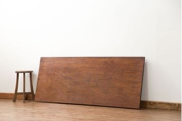 アンティーク家具　古民具・骨董 古い栃の木一枚板(古材、カウンターテーブル、材料)