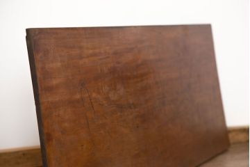 アンティーク家具　古民具・骨董 古い栃の木一枚板(古材、カウンターテーブル、材料)