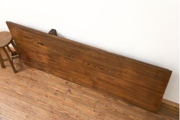 アンティーク家具　古民具・骨董 古い欅(ケヤキ)材一枚板(古材、カウンターテーブル、材料)