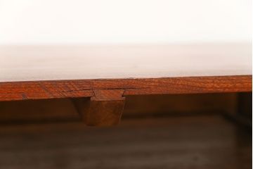 アンティーク家具　 古民具・骨董 天板欅材一枚板　組み立て式テーブル(裁ち板・座卓・作業台)