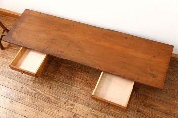 アンティーク家具　アンティーク 引き出し付き!作業台(テーブル・机・裁ち板・飾り台)