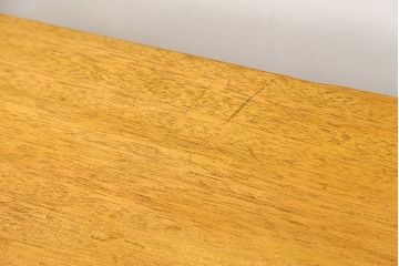 レトロ家具　昭和レトロ 古い木の長椅子(1)(ベンチ、長イス)