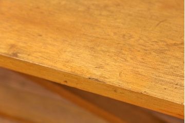 レトロ家具　昭和レトロ 古い木の長椅子(2)(ベンチ、長イス)