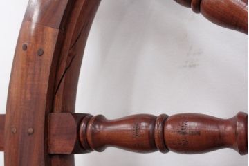 イギリスアンティーク 大振りな木製操舵輪(ラット)