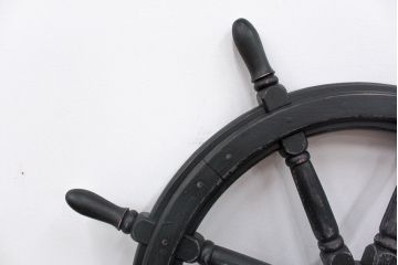 イギリスアンティーク・ビンテージ　ペンキのはげたラット(操舵輪)