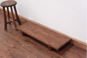 アンティーク家具　ジャンク品　多少虫食い有　一枚裁ち板(テーブル、作業台)