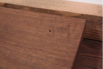 アンティーク家具　ジャンク品　多少虫食い有　一枚裁ち板(テーブル、作業台)