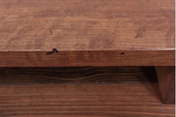 アンティーク家具　ジャンク品　多少虫食い有　一枚裁ち板(テーブル、作業台)