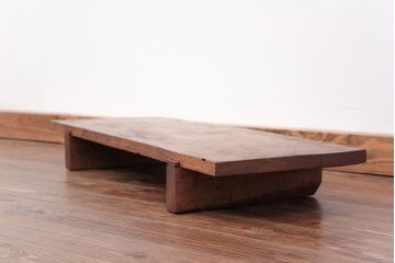 アンティーク家具　ジャンク品　多少虫食い有　一枚裁ち板(テーブル、作業台)