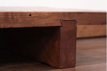 アンティーク家具　ジャンク品　多少虫食い有　一枚裁ち板(テーブル、作業台)