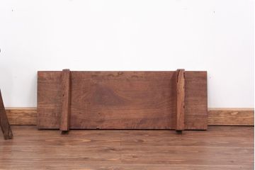 アンティーク家具　ジャンク品　多少虫食い有　一枚裁ち板(テーブル、作業台)