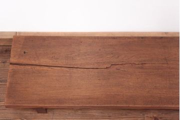 アンティーク家具　ジャンク品　イタミ有り　一枚裁ち板(テーブル、作業台)