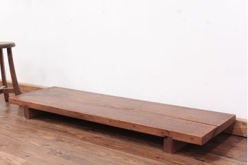 アンティーク家具　ジャンク品　イタミ有り　一枚裁ち板(テーブル、作業台)