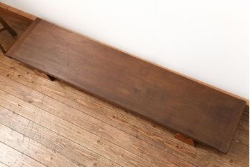 レトロ家具　昭和レトロ 天板一枚板　組み立て式 裁ち板(テーブル、作業台)