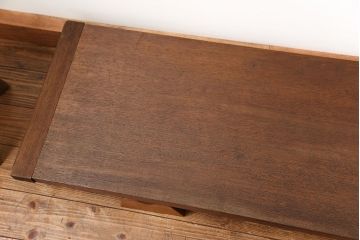 レトロ家具　昭和レトロ 天板一枚板　組み立て式 裁ち板(テーブル、作業台)