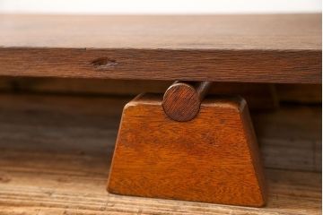 レトロ家具　昭和レトロ 天板一枚板　組み立て式 裁ち板(テーブル、作業台)