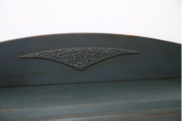 アンティーク家具　イギリスアンティーク　本箱付き!ペイントライティングビューロー