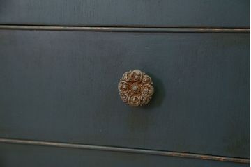 アンティーク家具　イギリスアンティーク　本箱付き!ペイントライティングビューロー