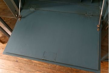 アンティーク家具　イギリスアンティーク　本箱付き!ペイントライティングビューロー