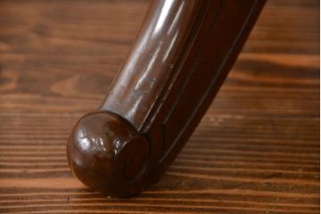 アンティーク家具　アンティーク 古い木のかわいい回転スツール(丸椅子、丸イス)