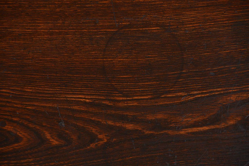 アンティーク家具　大正ロマン 古い栓材のかわいいアンティークテーブル(机、在宅ワーク、在宅用作業台、デスク)