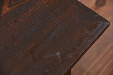 アンティーク家具　大正ロマン 古い栓材のかわいいアンティークテーブル(机、在宅ワーク、在宅用作業台、デスク)