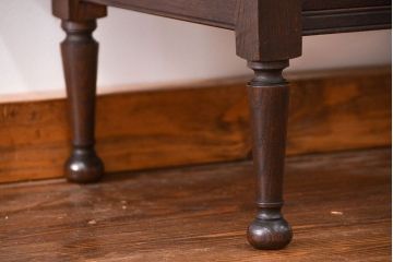 アンティーク家具　大正ロマン 古い栓材のかわいいアンティークテーブル(机、在宅ワーク、在宅用作業台、デスク)