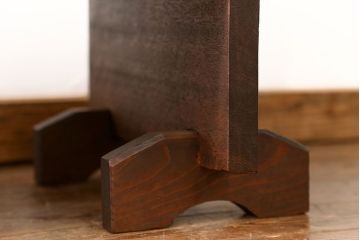 アンティーク家具　古民具・骨董 組み立て式 古い木の一枚板 裁ち板(作業台、ローテーブル)(2)