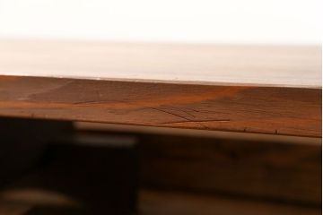 アンティーク家具　古民具・骨董 組み立て式 古い木の一枚板 裁ち板(作業台、ローテーブル)(3)