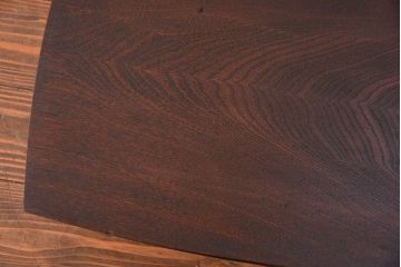 レトロ家具　昭和レトロ 古い木の小さな変わり型ちゃぶ台(テーブル、机)