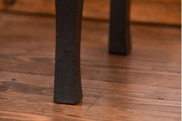 レトロ家具　昭和レトロ 古い木のシックで小振りな丸型ちゃぶ台(テーブル、机)