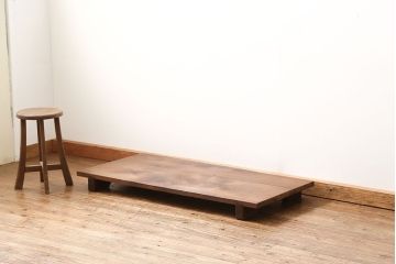 アンティーク家具　古民具・骨董 無垢材の作業台(テーブル、デスク、在宅ワーク、在宅用)