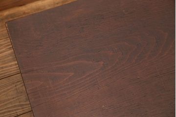 アンティーク家具　古民具・骨董 極厚の一枚板!古い木の裁ち板(作業台・テーブル・ローボード)(1)