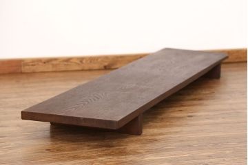 アンティーク家具　古民具・骨董 極厚の一枚板!古い木の裁ち板(作業台・テーブル・ローボード)(1)