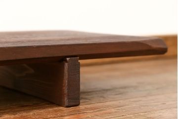 アンティーク家具　古民具・骨董 極厚の一枚板!古い木の裁ち板(作業台・テーブル・ローボード)(1)