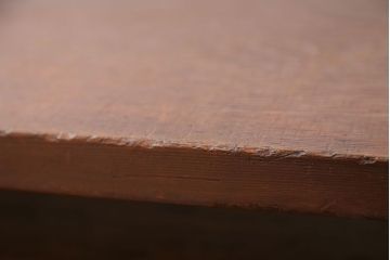 アンティーク家具　古民具・骨董 極厚の一枚板!古い木の裁ち板(作業台・テーブル・ローボード)(1)