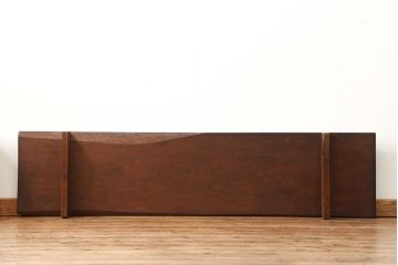 アンティーク家具　古民具・骨董 極厚の一枚板!古い木の裁ち板(作業台・テーブル・ローボード)(1)