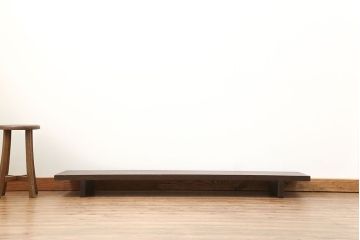 アンティーク家具　古民具・骨董 極厚 一枚板 使い込まれた裁ち板(作業台、テーブル、ローボード)(2)