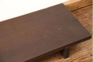 アンティーク家具　古民具・骨董 極厚 一枚板 使い込まれた裁ち板(作業台、テーブル、ローボード)(2)