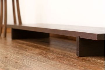 アンティーク家具　古民具・骨董 極厚 一枚板 使い込まれた裁ち板(作業台、テーブル、ローボード)(2)