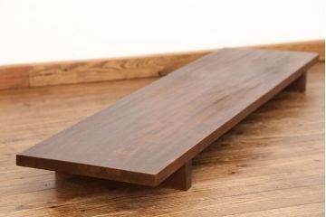 アンティーク家具　古民具・骨董 極厚 一枚板 使い込まれた裁ち板(作業台、テーブル、ローボード)(3)