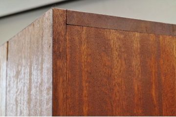 アンティーク家具　総無垢材の特大マス目棚(升目棚、飾り棚、陳列棚)4×4(2)