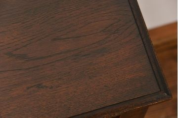 アンティーク家具　イギリスアンティーク　オーク材のシンプルで上品なサイドテーブル(花台、コンソールテーブル)