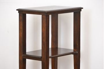 アンティーク家具　イギリスアンティーク　オーク材のシンプルで上品なサイドテーブル(花台、コンソールテーブル)